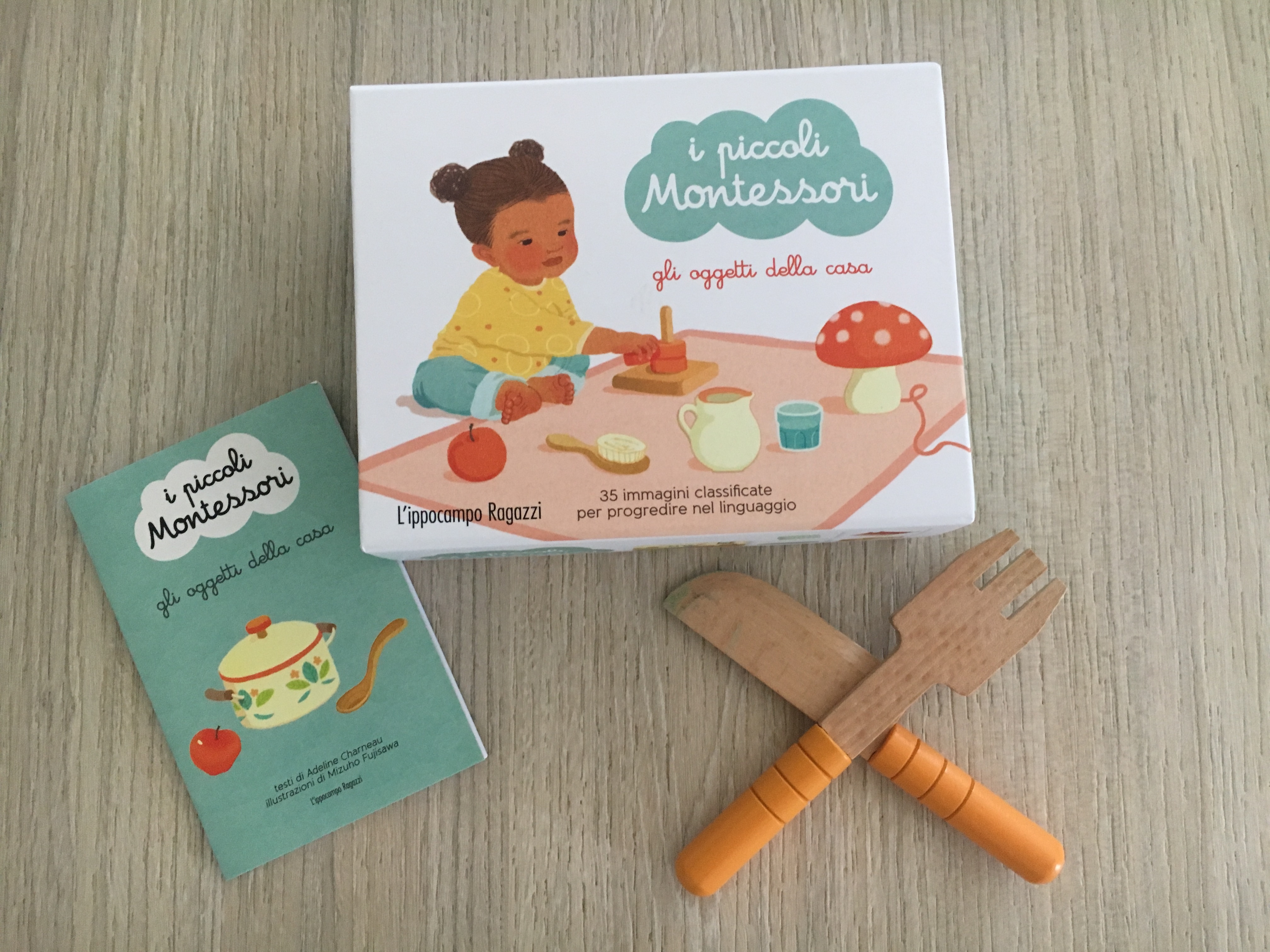 Con 35 Carte I piccoli Montessori Ediz Gli oggetti della casa a colori 